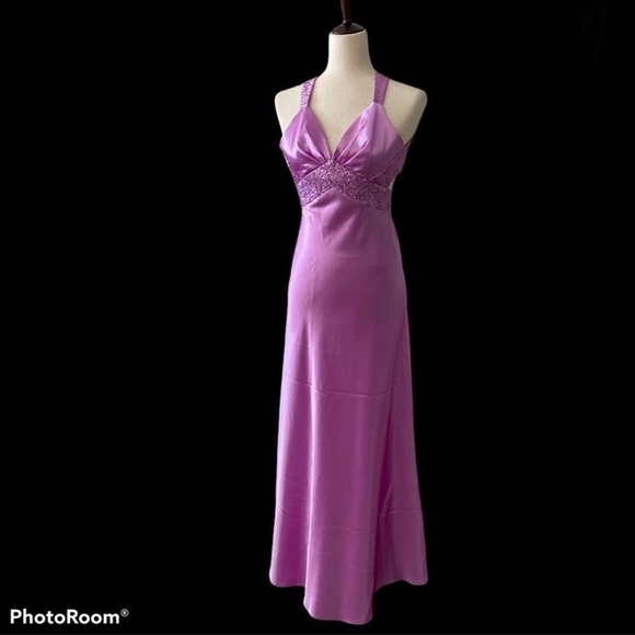 JESSICA MCCLINTOCK Gown Lavender 3 EUC - Picture 1 of 7
